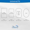 Bassinet Mattress Pad Cover Fit for Hourglass/Oval Bassinet Mattress, Waterproof Bassinet Mattress Protector Quilted Bassinet Sheets (32"x17") 2 Pack for Boys Girls, White