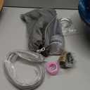 Bathroom Artistic Vessel Sink, Tempered Glass Vanity Round Bowl with Oil Rubber Bronze Faucet and Pop up drain Set, Ocean Blue