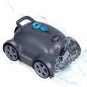 Cordless Robotic Pool Cleaner,Automatic Pool Vacuum Robot for In-Ground/Above Ground Pools,150 Min Runtime, IPX8 Waterproof, 2200 Sq Ft Coverage (Dark Grey)