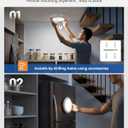 wowatt 10000mAh Rechargeable Ceiling Light with Remote, 3 Color Temperatures & Brightness Dimmable, Wireless Ceiling Light with Magnetic Design, Battery Ceiling Light for Shower Hallway Pantry