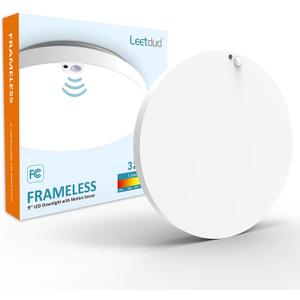 Motion Sensor Ceiling Light Indoor Wired, 9 Inch 18W, 5 CCT 2700/3000/3500/4000/5000K, 3 Brightness Settable, 1550LM Flush Mount LED Closet Lights for Stairs Hallway Laundry Porch, White
