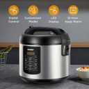COMFEE' Rice Cooker 10 cup Uncooked/20 cup Cooked, Rice Maker, Steamer, Saute, Steamer and Warmer, 5.2 QT Large Capacity, Brown Rice, Quinoa and Oatmeal, 8 One-Touch Programs