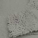 AINAHYVA Toilet Rugs U-Shaped,Super Absorbent Chenille Bathroom Rugs and Strong PVC Non-Slip Backing for Toilets Rug Set,Machine Washable,Bath Mats for Bathrooms,20"x 20",White, 2 Pack