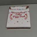 Piggy Bank for Kids Boys Girls, Large Personalized Wooden Letter Piggy Bank with Cut-Out Design, Alphabet Letter Coin Banks, Money Savings Box, Wooden Bank for Kids Creative Gift for Real-Money(B) (New Style-Initial-9.2")