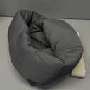 Huzi Infinity Pillow - Home Travel Soft Neck Scarf Support Sleep (Grey)