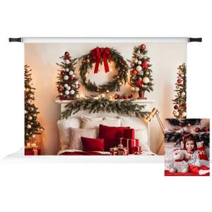 Kate 7x5ft Christmas Headboard Backdrop for Photography Christmas Trees Home Decoration Background Photo Fabric Studio Props