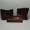 Wooden Two Step Stool, Heavy Duty 2-Step Ladder for Adults & Kids, Supports up to 450lbs for Kitchen, Bathroom or Bedside Use (Walnut Finish)