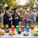 jeowicti 24 Pcs Graduation Popcorn Boxes Grad Party Favors Supplies Table Decor 2026 Graduation Decorations Candy Goodie Boxes Popcorn Bucket Bags Containers