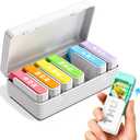 Daviky Weekly Pill Organizer 1 Time a Day, Travel Drawer-Style Pill Box for Daily Medication, 7-Day Pill Case, Compact & Portable, Ideal for Vitamins, Fish Oils & Supplements(White)