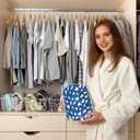 92 x 20 Inch Flower Oxford Cloth Jumbo Rug Storage Bag, Dustproof Carpet Protection Bags, Rolled Rugs Drawstring Carpet Pouch for Indoor Outdoor Carpet Storage Packing