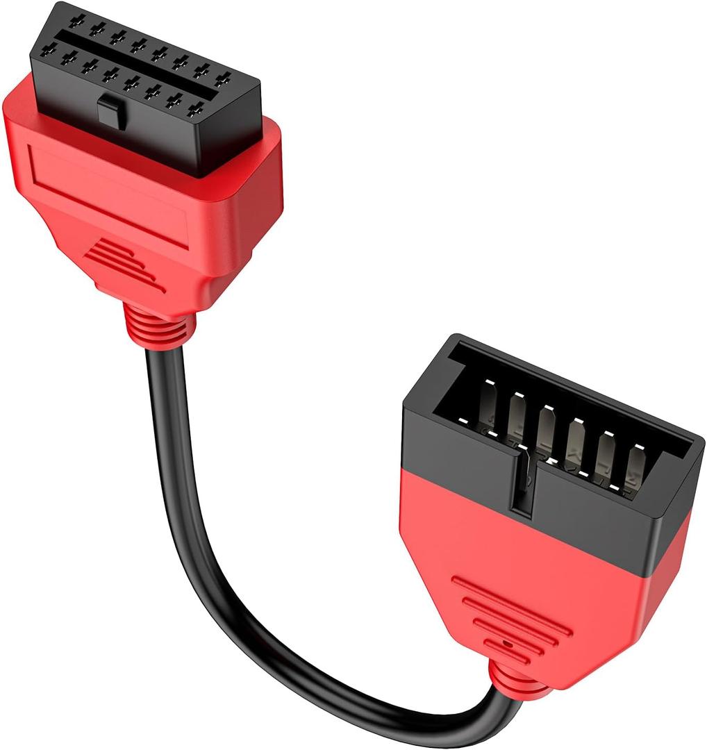 Autel Original OBD1 to OBD2 GM Adapter Cable, 12 Pin Male to 16 Pin Female Extension, OBD II Connector Replacement for GM Diagnostic Tool