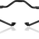 Crash Bar for Harley Dyna 2006-2017, 1 1/4" Highway Footpegs Engine Guard Protector for Low Rider, Wide Glide, Fat Bob, Street Bob, Super Glide, Switchback, CVO Fat Bob (Black)