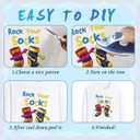 Dazoratix DTF Transfers Ready to Press - 30 Sheets World Down Syndrome Day Awareness Heat Patches Bulk Blue Yellow Ribbon Socks Stickers Vinyl for T Shirts Clothes Pillow Bag Hat DIY Crafts Decoration