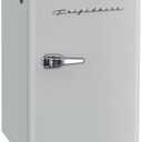 Frigidaire Retro Compact Fridge with Chiller, 3.2 cu ft Countertop Fridge with Built-In Bottle Opener, Compact Refrigerator for Office, Bedroom, Dorm Room or Cabin - 16.5"D x 19"W x 31"H (Moonbeam)