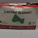  Electric Heated Blanket Throw with 1-10hrs Timer Auto-Off & 10 Heating Levels, Faux Fur & Sherpa Heating Blanket with ETL Certified, Machine Washable (50”x60”, Grey)