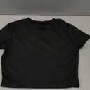 Womens Short Sleeve Crop Top Crew Neck Y2K Shirt Sexy Slim Fitted Casual Base Layer Soft Workout Shirt Going Out Top, M