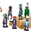 JHESAO 17PCS Plants PVZ Toys Set Figurines Zombies Series PVZ Plush PVC Toys New, Great Gifts for Kids and Fans, Birthday and Party