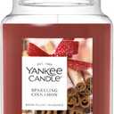 Yankee Candle Sparkling Cinnamon, Christmas Scented Candle, 22oz Large Jar with up to 150 Hour Burn Time, Giftable