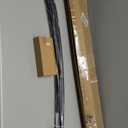 Bonpally Curved Shower Curtain Rod for Bathroom, 40-72 Inches Adjustable Curved Shower Rod, 0.9MM Aluminum Shower Curtain Rod with Rotating Brackets for Extra Shower Space, Need to Drill, Black