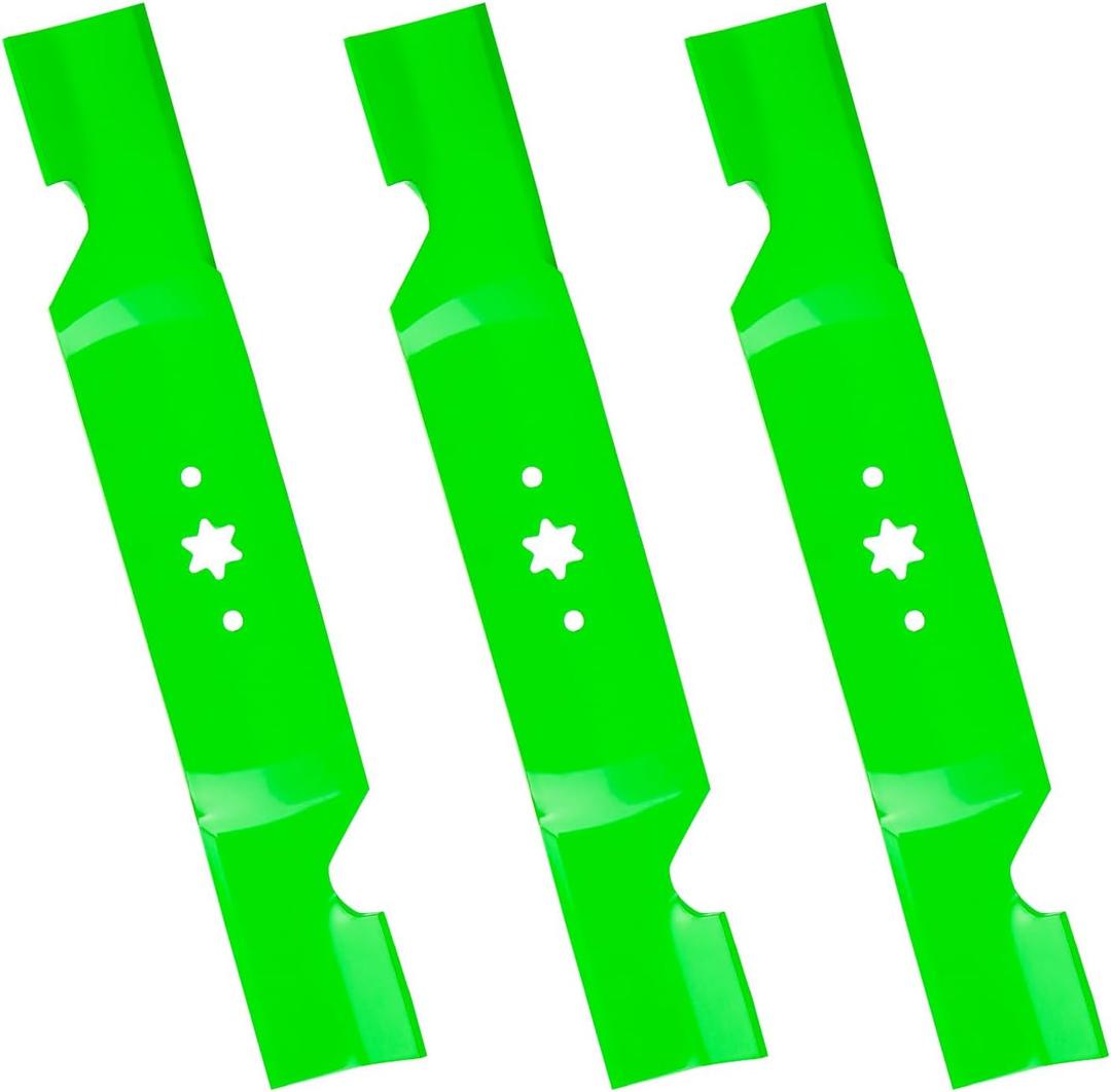 Lawn Mower Blades High Lift Blades with 54 inch Decks Fits for Cub Cadet 942-0679 742-0679 for Cub Cadet RZT-54 19A40002 19A70008, 3 PCS