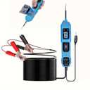 Power Circuit Probe Tester, 6V-24V DC Automotive Car Electric Fuse & Voltage Tester with LED Test Light, HD LCD Readout, Overload Protection, Short Circuit Finder with 14.7FT Cable (Blue)