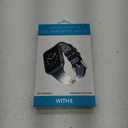 h WithIt Black / Grey spots silicone band for  42 and 44mm Apple Watch
