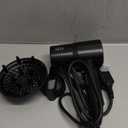 AINA Hair Dryer with Diffuser, Blow Dryer for Women | Advanced Ionic Technology, Ceramic Coating | Cold Shot Features Turbo Heat for Fast Drying and Shine 110V/ALCI (Vader Black)