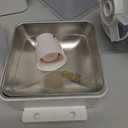 Rojeco 36Cups/8.5L Pet Automatic Cat Feeder and Gravity Water Dispenser,Stainless Steel Bowls 2-in-1 Set Large Capacity 5L Food Feeder and 3.5L Water Fountain for Cats,Pets,Small Dogs,Grey