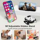 Compatible Airpods Pro 3 Case (2025) with Phone Stand & Cleaner Kit,Cute Soft Silicone Lock Clip Apple AirPods Pro 3rd Generation Case, Airpod Pro 3 Cover with Keychain for Women/Girls