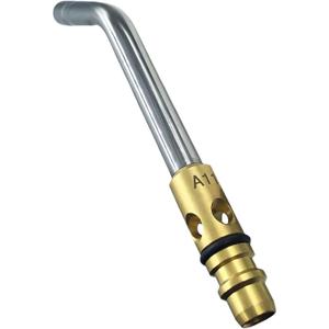 0386-0104 A-11 7/16" Air Acetylene replacement Tip for Turbo Torch G-4 or PLF-A5 Handles, Soft Solder 1-1/2 to 3", Silver Braze 7/8 to 1-5/8", Manual Lighting, Quick Connect, Removable Orifice Screw