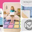 OLEEK Large Classroom Rug Elementary 8x13 - (Washable) Classroom Rugs for Kids Room - Classroom Carpet Elementary - Kids playroom Rug 8 x 13 - Preschool Rugs for Classroom - Schoolgirl Classroom Decor