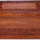Wooden Keepsake Urn Box, Cremation Urns for Human Ashes, Handcarved Decorative Memorial, Wood Casket for Pets, Cat, Infant, Adult Memorial, Burial Urns for Ashes - Medium