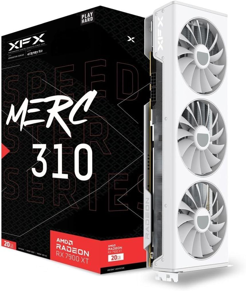 XFX Speedster MERC310 AMD Radeon RX 7900XT Gaming Graphics Card with 20GB GDDR6, AMD RDNA 3 RX-79TMERCW9