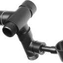 NearMoon All Metal Shower Arm Diverter with Handheld Shower Mount, G1/2 3-Way Diverter Valve Bathroom Universal Shower System Replacement Part for Hand Shower and Fixed Shower Head (Matte Black)