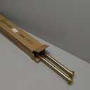 2 Pack Curtain Rods 28 to 48 Inches,1 Inch Curtain rods for Windows, Hanging Curtain Rod & Wall Mount with Brackets Heavy Duty Rod,End Cap Single Rod, Brushed Gold