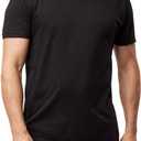 Fresh Clean Threads Men's Crew Neck T-Shirts Short Sleeve, Fitted Style, Soft Cotton-Poly Blend, Tag-Free Comfort Medium