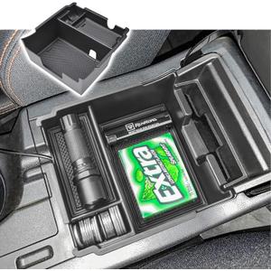 RUNROAD Center Console Organizer Tray Compatible with Subaru Crosstrek 2018-2023 and Impreza 2017 2018 2019 2020 2021 2022 2023 Accessories, Armrest Secondary Storage Console Coin Holder, Black
