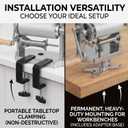 Manual Tortilla Maker Machine, 5.5-Inch Corn Tortilladora, Roller Cutter
Aluminum Hand-Crank Tortilla Machine for Corn Masa Only, Makes Uniform Tortillas with 2 Table Clamps and Wood-Mount Base