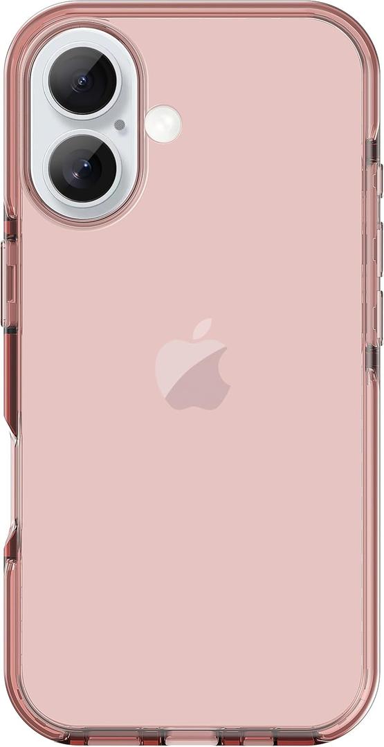 ArtsEvo Designed for iPhone 16 Case, 6.6ft Drop Protection, Full Body Screen Camera Protective Phone Case, Cherry Pink