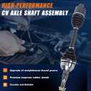 KUIPERAUTO Front Right CV Axle Shaft Assembly Passenger Side Compatible with 2008-2017 Buick Enclave Compatible with 2009-2017 Chevrolet Traverse Compatible with 2007-2017 GMC Acadia