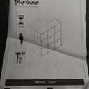 Furinno Simplistic 9-Cube Organizer with Bins, Small Size (Assembled unit dimensions : 7.9"D x 26.5"W x 26.7"H inches), Espresso/Black