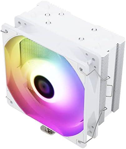 Thermalright Assassin King 120 SE White ARGB CPU Air Cooler, AK120 SE White ARB, 5 Heatpipes, TL-C12CW-S PWM Quiet Fan CPU Cooler with S-FDB Bearing, for AMD AM4/AM5/Intel LGA1700/1150/1151/1200/1851