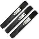 Terre Products, 3 Pack Medium Lift Lawn Mower Blades, 54 Inch Deck, Compatible with John Deere LX280, X380, X384, X390, X394, GX255, GX325, GX335, Z425, Z435, Z445 and More, Replaces M143520, UC22010