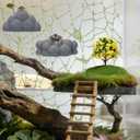 BABORUI Jumping Spider Accessories, Magnetic Cloud Platforms for Climbing Resting, Jumping Spider Enclosure Accessories for Natural Habitat Setup (Cloud)