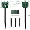Ultrasonic Animal Repeller with LED Strobe Lights