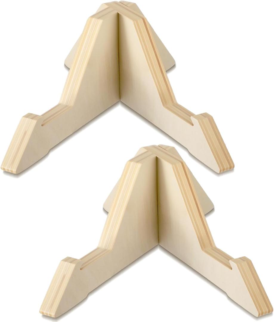 Geelin Slackline Balance Board Stand Slackline Board Display Rack Wooden Balance Training Accessories for Adult Gym Fitness Center Yoga Surfing Training, 10 x 7.5 x 4 Inch