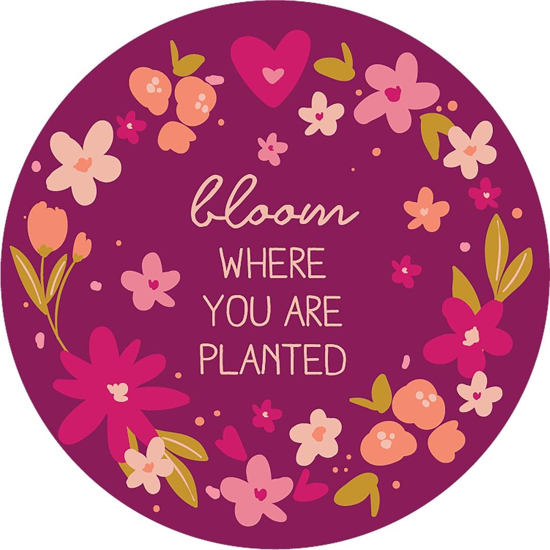 3 x Karma, Boho Inspirational Refrigerator and Car Magnets, Locker Magnet for Girls Motivational Quotes, School Car Office, Bloom