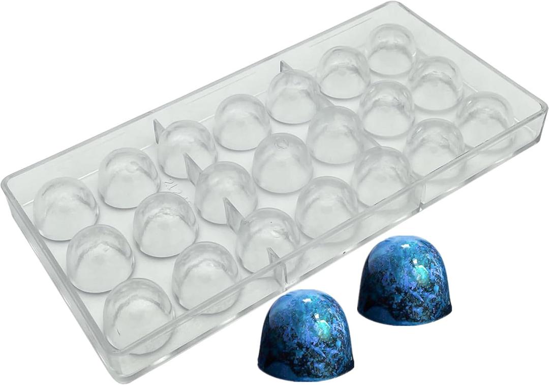 Goldbaking Bell Shape Chocolate Bonbon Mold Polycarbonate Truffle Mould Homemade Chocolates Covered Candy DIY Tool