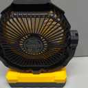 FRIZCOL 3-in-1 Camping Fan - Portable Fans Rechargeable - 24000mAh Battery Powered Fan with Light & Remote for Indoor, Outdoor, Tent, Travel, Fishing, Jobsite, Gifts for Men Dad Him - Yellow