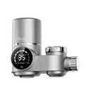 Faucet Mount Water Filter- Smart LED Display | Advanced UV Blue Light Purification Indicator | Reduce Lead Chlorine | Tap Water Purifier Fits Standard Faucets - Includes 1 Filter